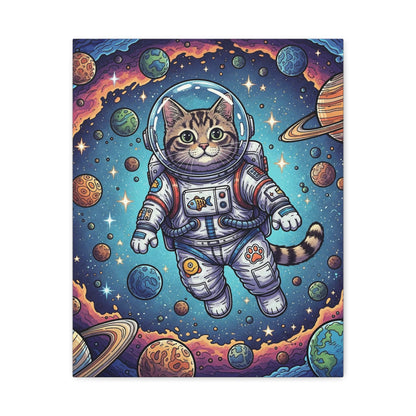 Astronaut Cat - Canvas