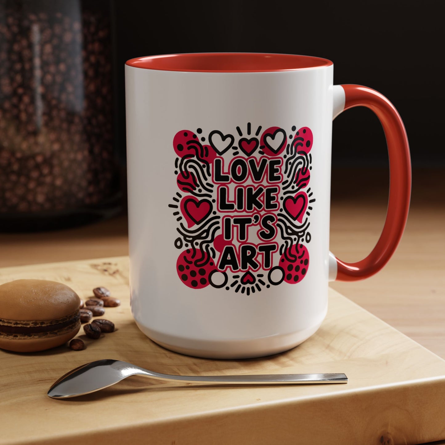 Love Like It’s Art - Color Accent Mug