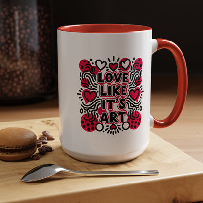 Love Like It’s Art - Color Accent Mug