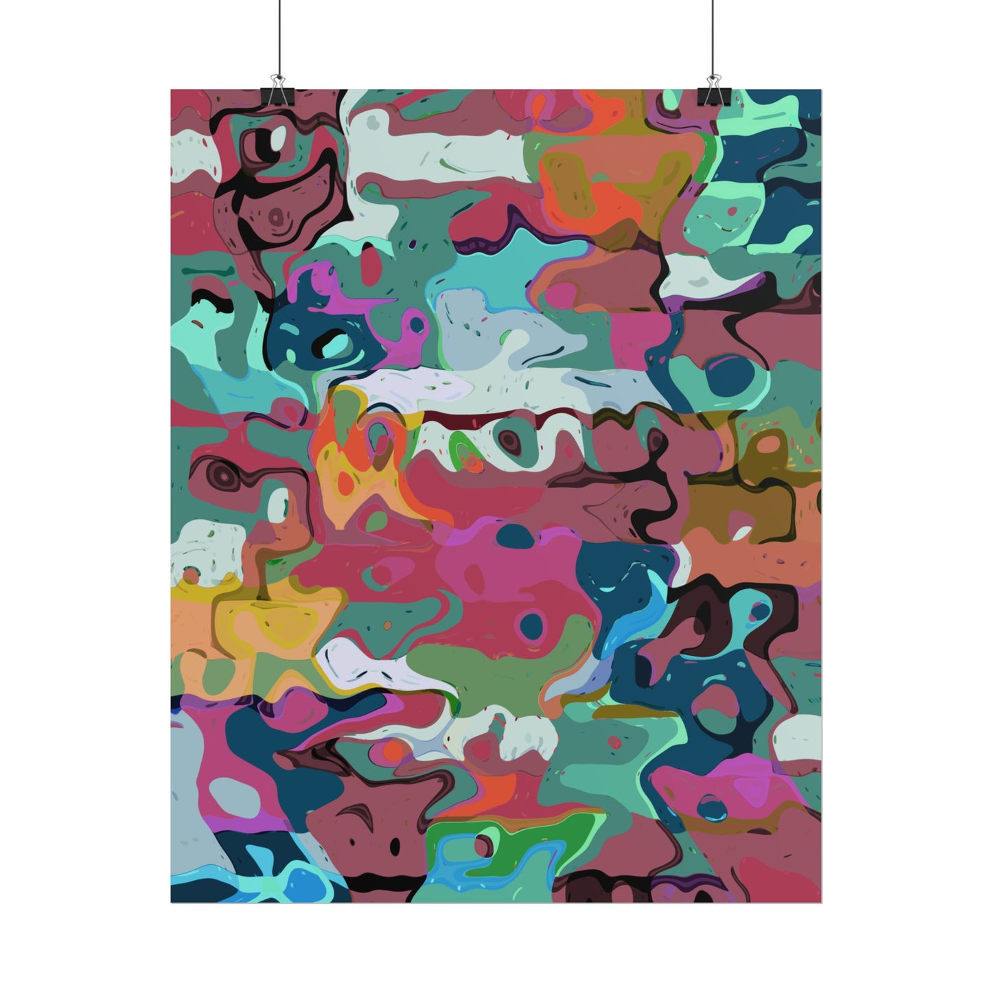Colorful Abstract Marble - Poster