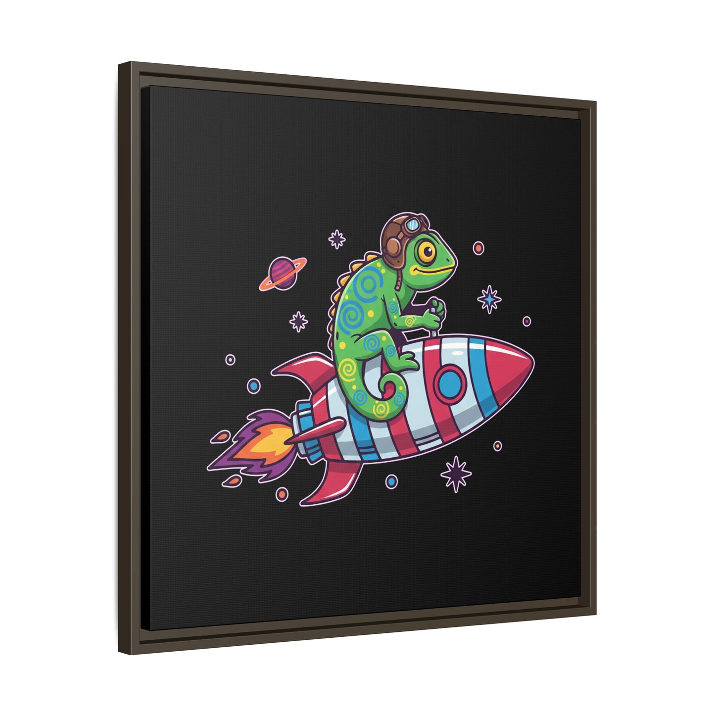 Cosmic Rider - Framed Canvas