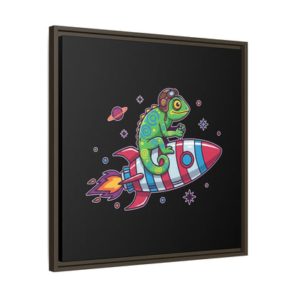 Cosmic Rider - Framed Canvas