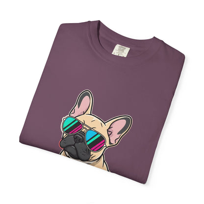 French Bulldog with Sunglasses - T-Shirt