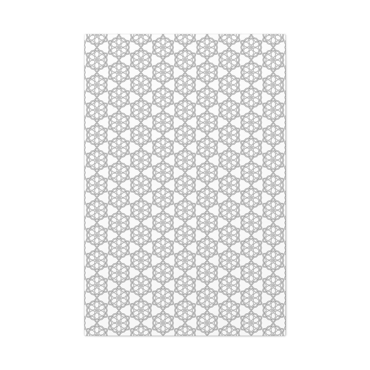 Elegant Geometric Wall Art Canvas, Modern Home Decor, Gray Pattern Stretched Canvas, Minimalist Artwork, Gift for New Home