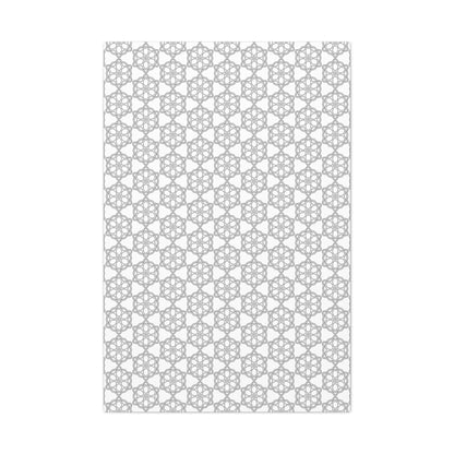 Elegant Geometric Wall Art Canvas, Modern Home Decor, Gray Pattern Stretched Canvas, Minimalist Artwork, Gift for New Home