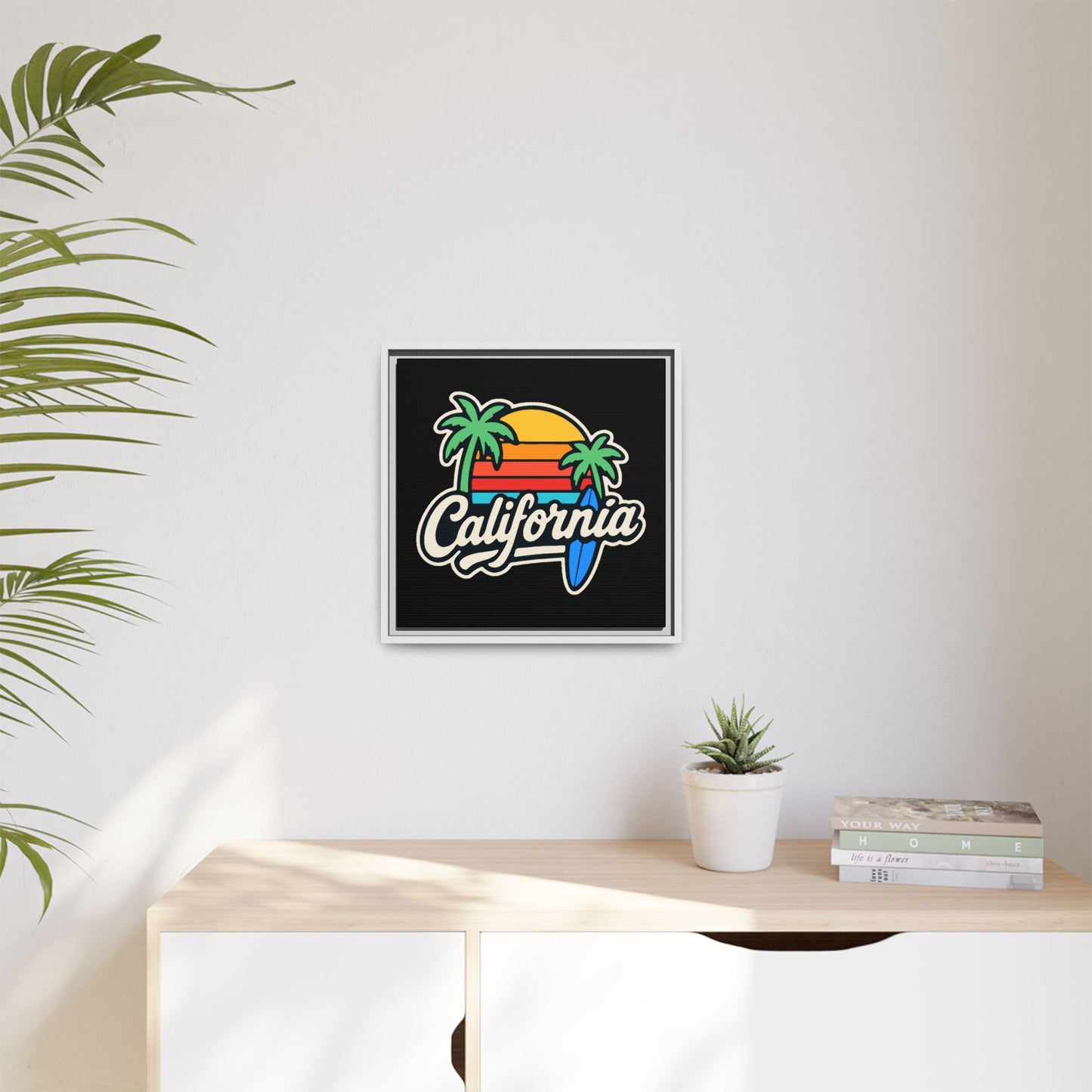 California Surf Vibes - Framed Canvas