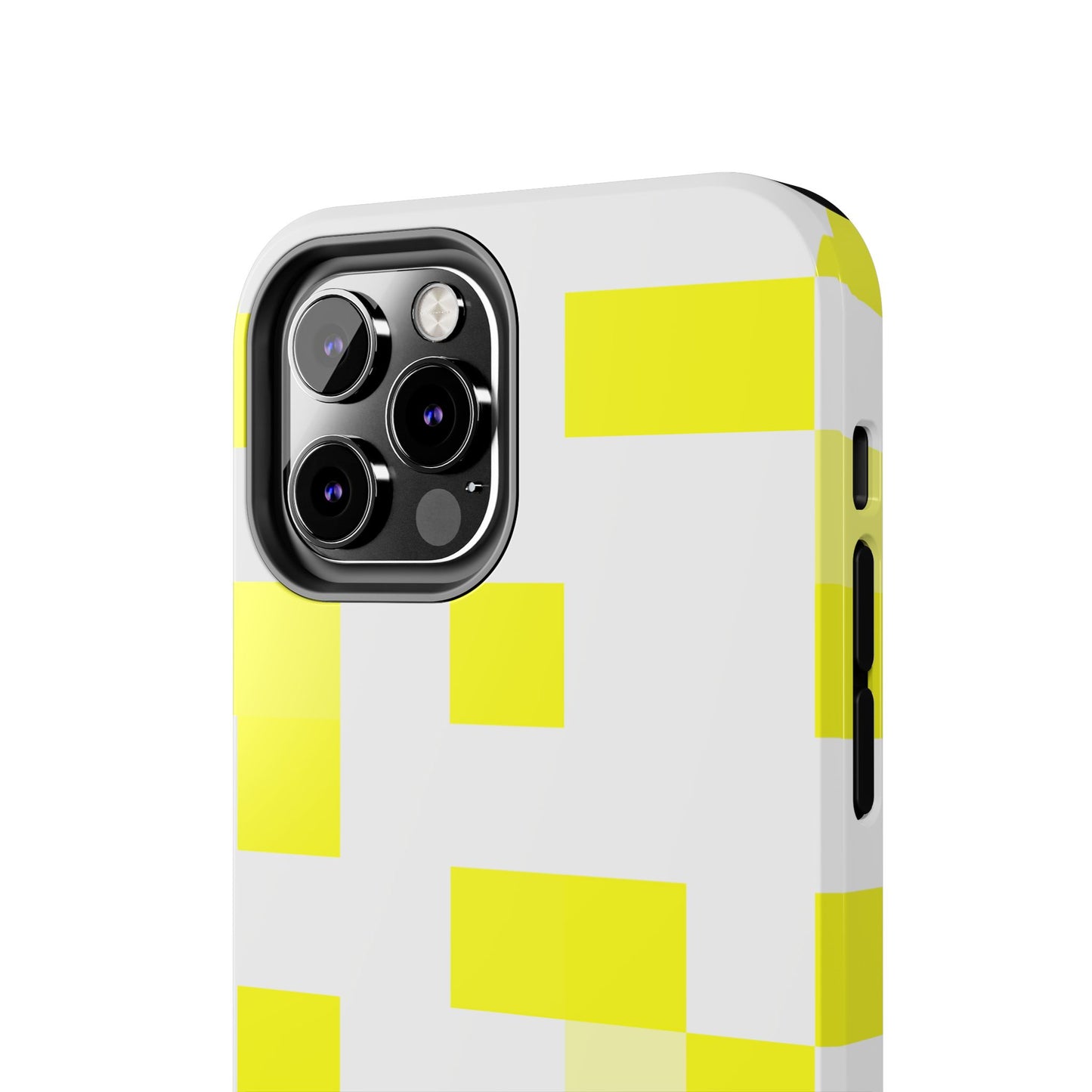 Yellow Pixel Grid -  Phone Case