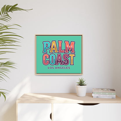 Palm Coast - Los Angeles - Framed Canvas