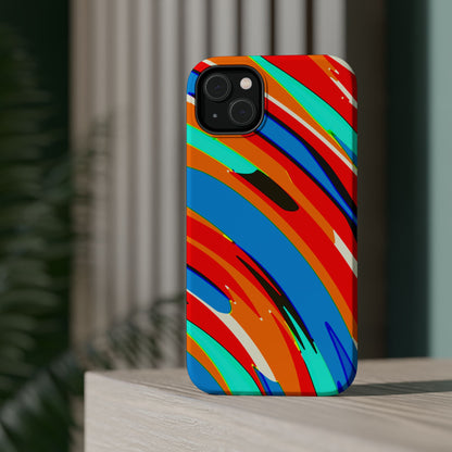 Abstract Rainbow Swirl Arc - Magnetic Phone Case