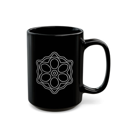 Intricate Shapes - Black Mug