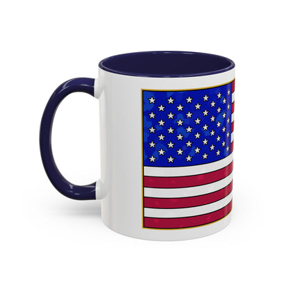New Glory American Flag (Gold Edge Edition) - Color Accent Mug