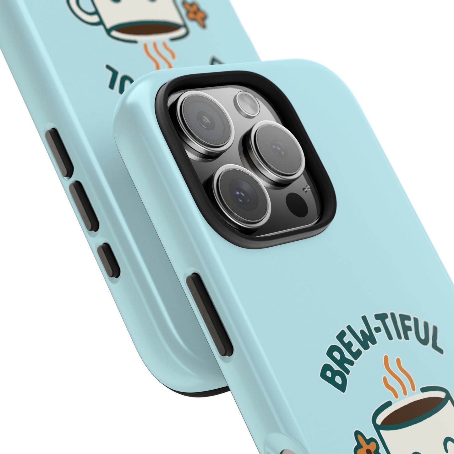 Brew-tiful Mornings Start Here - Phone Case