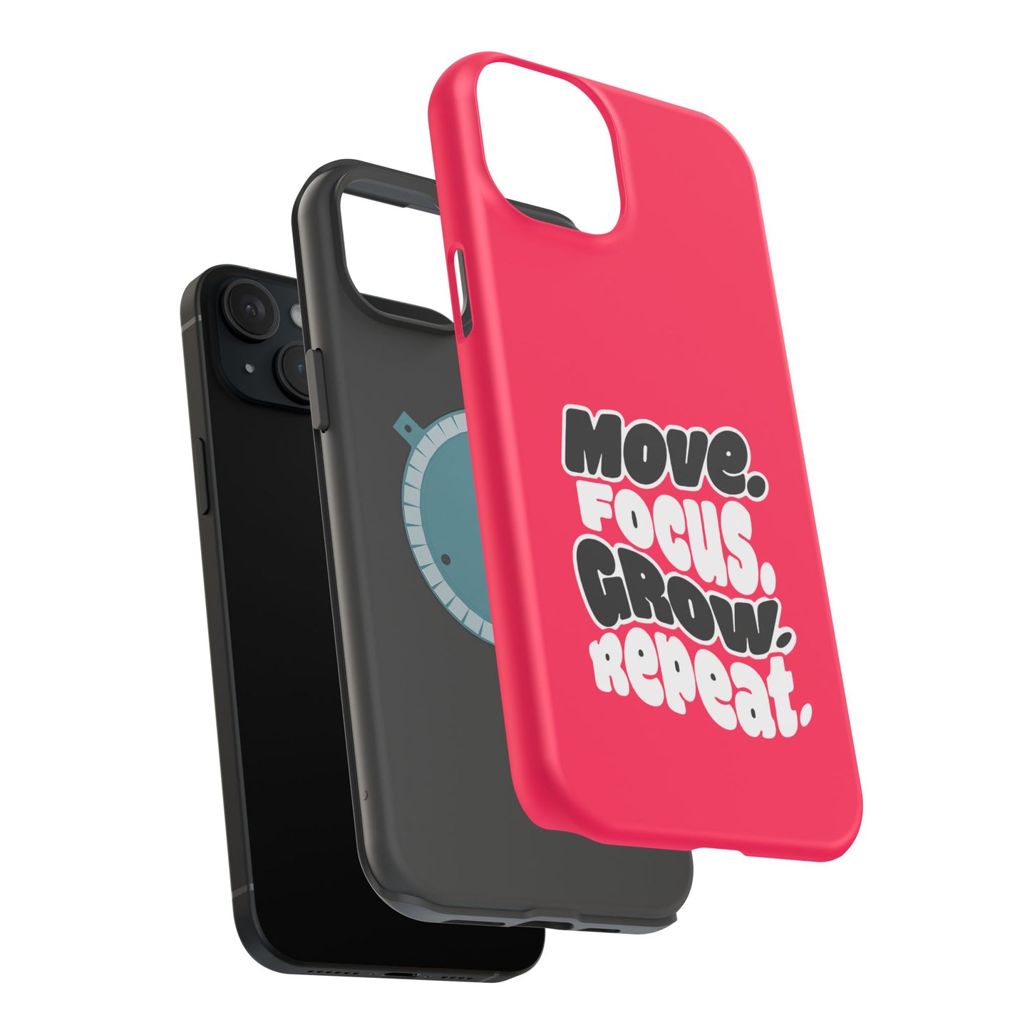 Move. Focus. Grow. Repeat. - Magnetic Phone Case
