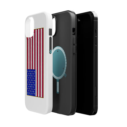 New Glory American Flag (Gold Edge Edition) - Magnetic Phone Case