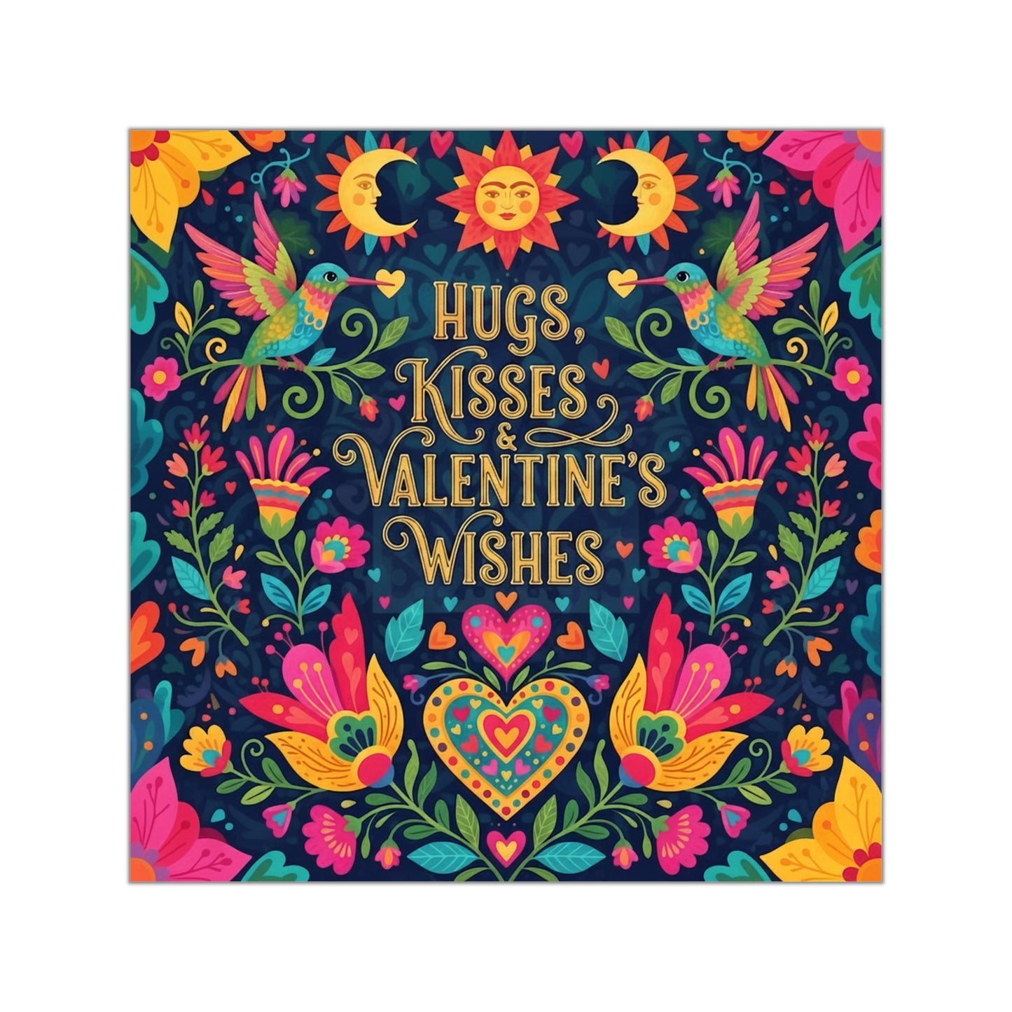 Hugs, Kisses & Valentine's Wishes - Sticker