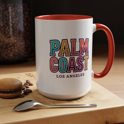 Palm Coast - Los Angeles - Color Accent Mug