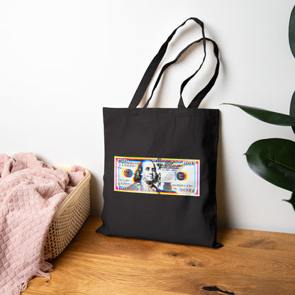 100 Dollars Bill - Neon Color Explosion - Tote Bag