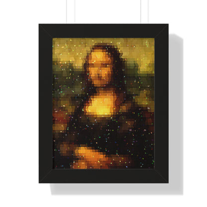 Pixel Muse — Silent Smile - Framed Poster