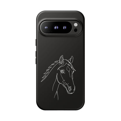 Horse Portrait Sketch - Tough Phone Case
