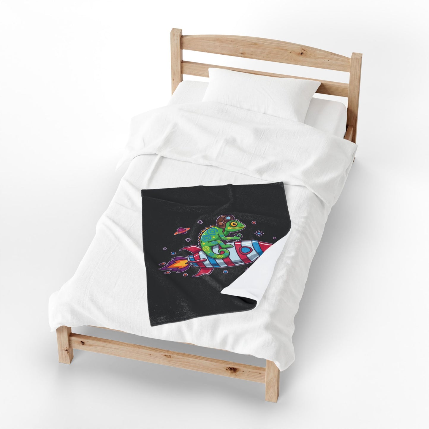 Cosmic Rider - Plush Blanket