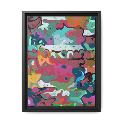 Colorful Abstract Marble - Framed Canvas