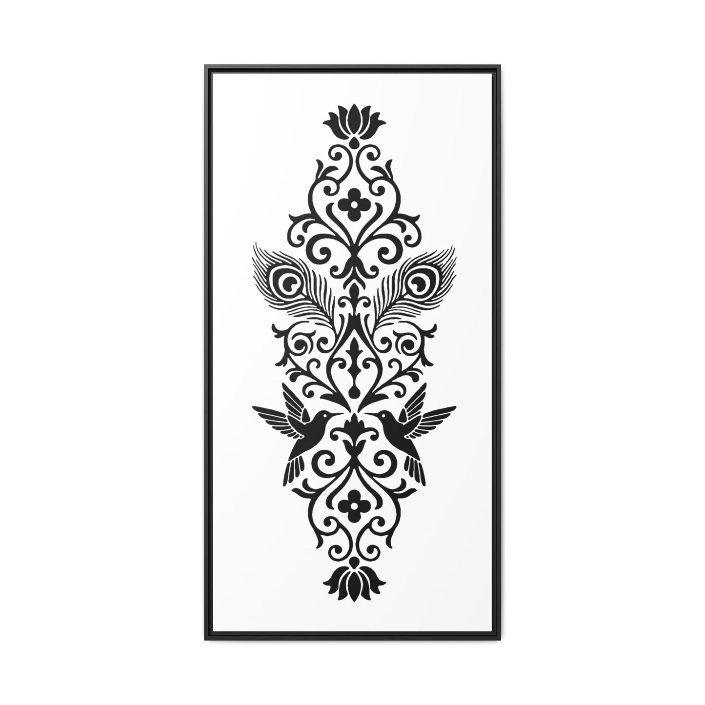 Hummingbird Soulmates - Framed Canvas