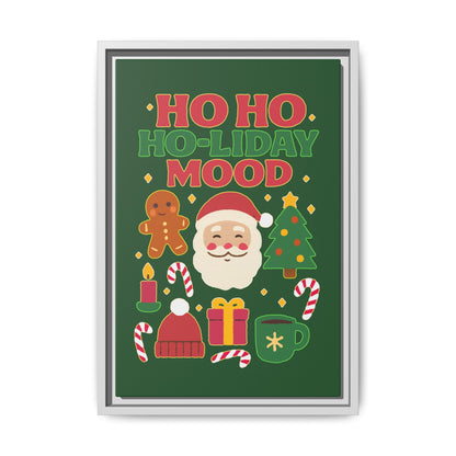 Ho Ho Ho-liday Mood - Framed Canvas