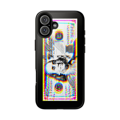 100 Dollars Bill - Neon Color Explosion - Phone Case