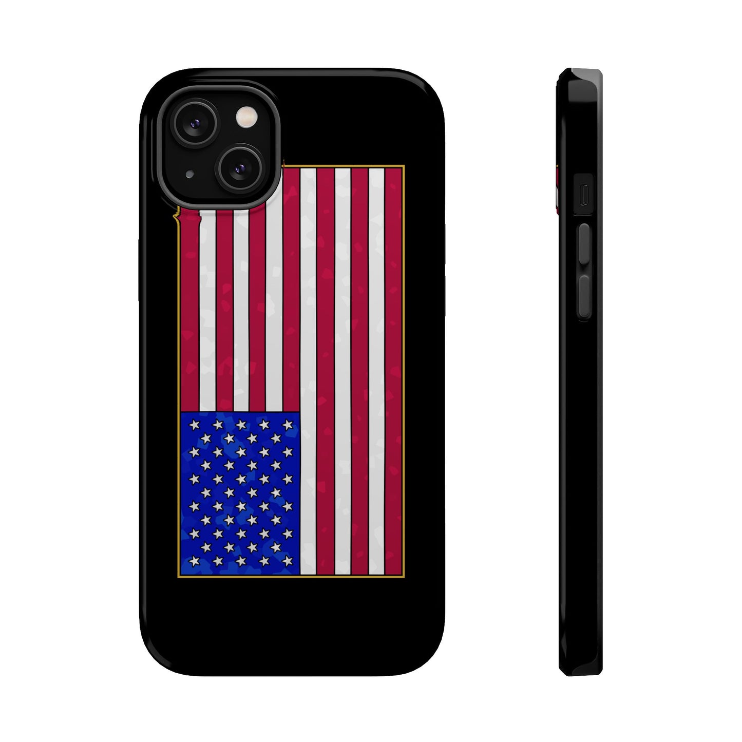 New Glory American Flag (Gold Edge Edition) - Magnetic Phone Case