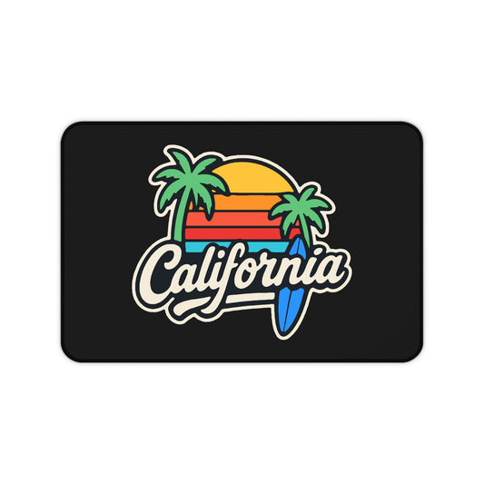 California Surf Vibes - Desk Mat