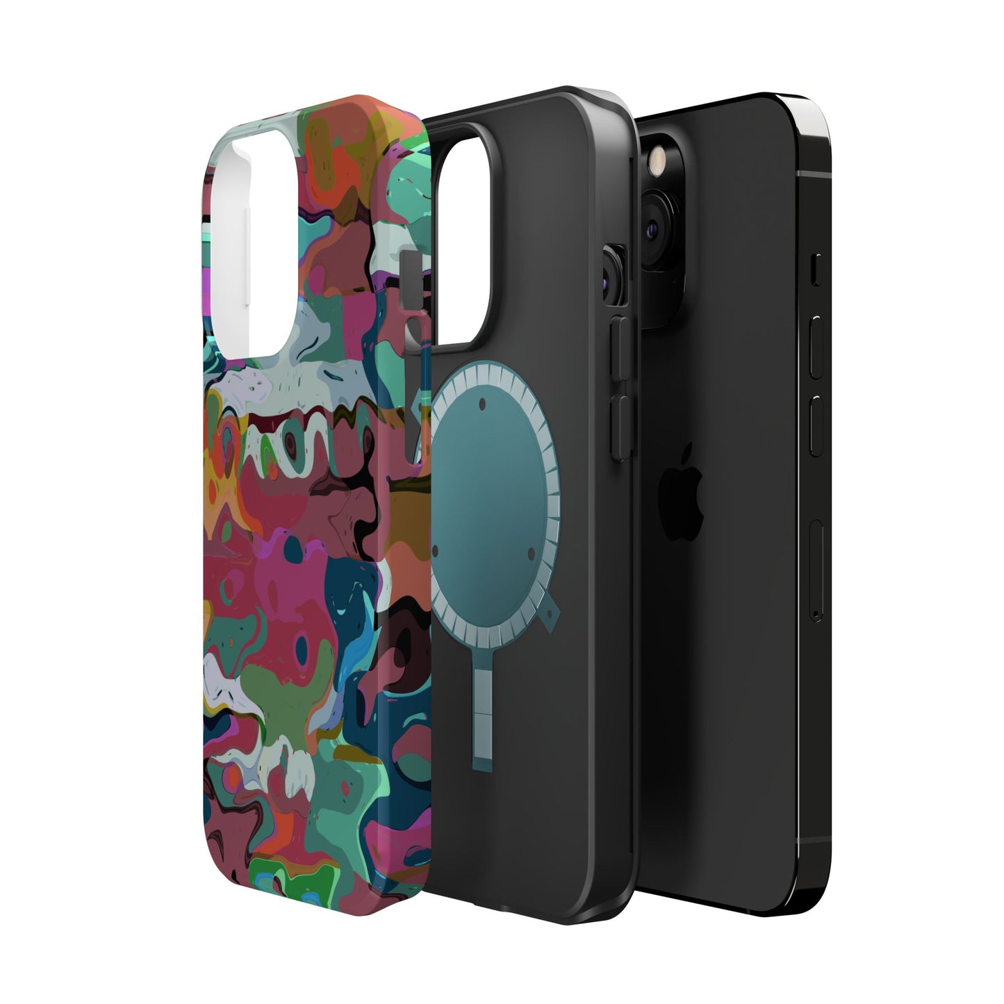 Colorful Abstract Marble - Magnetic Phone Case