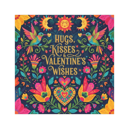 Hugs, Kisses & Valentine’s Wishes - Car Magnet
