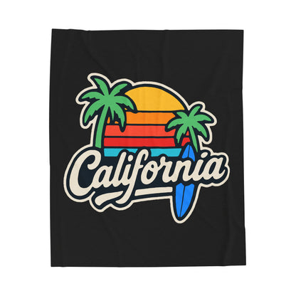 California Surf Vibes - Plush Blanket