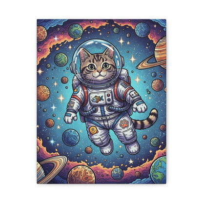 Astronaut Cat - Canvas