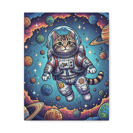 Astronaut Cat - Canvas