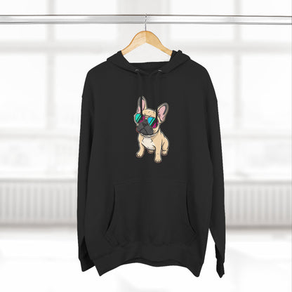 French Bulldog with Sunglasses - Hoodie