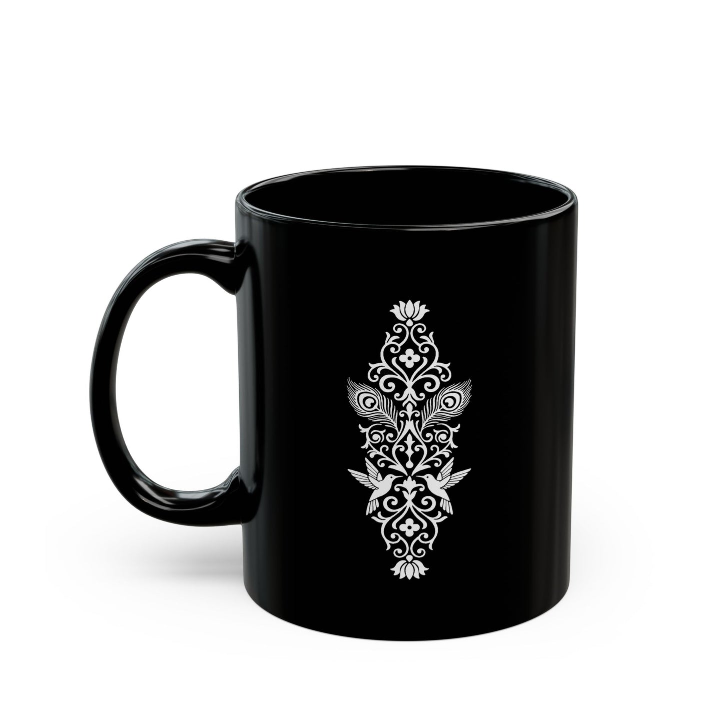 Hummingbird Soulmates - Black Mug