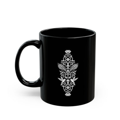 Hummingbird Soulmates - Black Mug