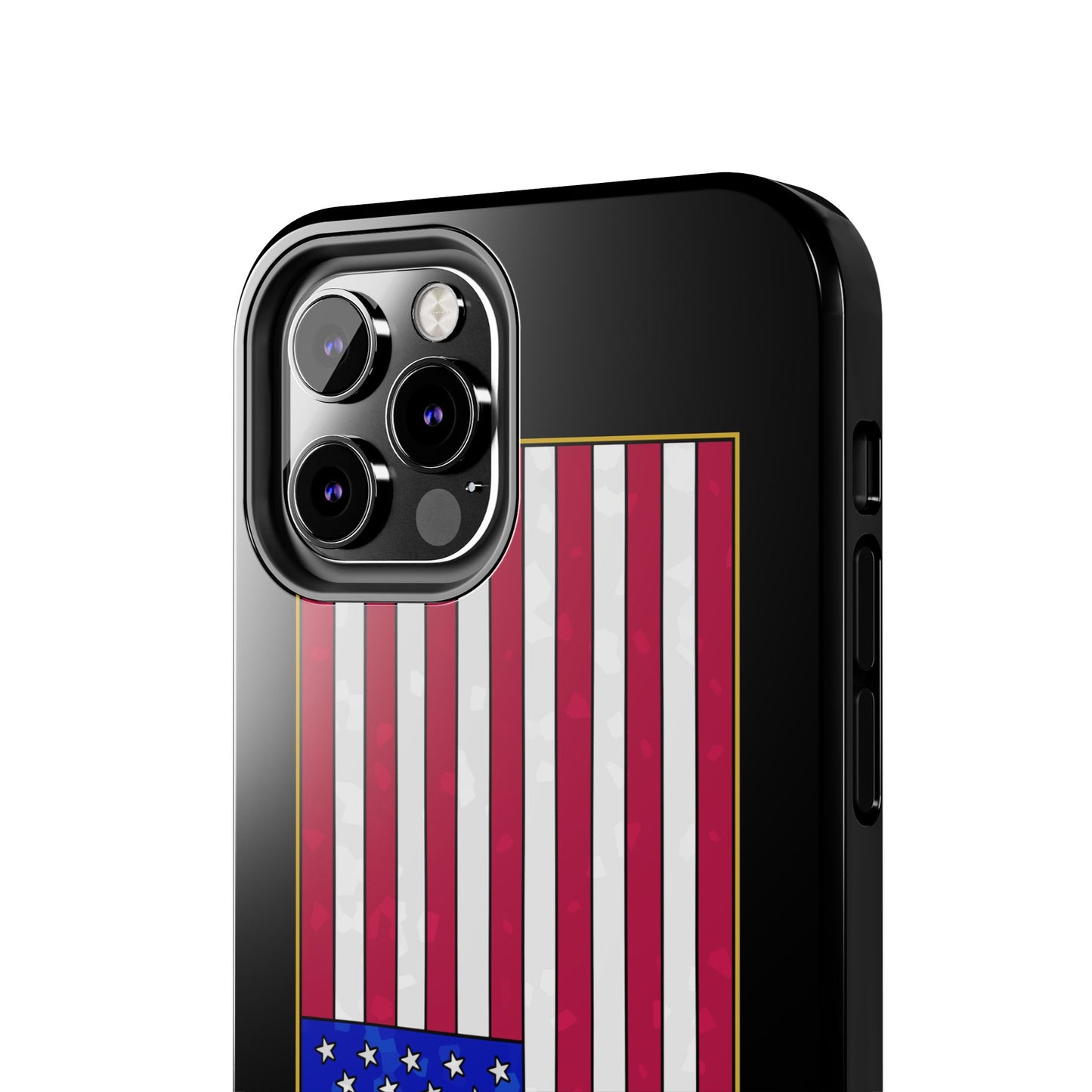 New Glory American Flag (Gold Edge Edition) - Phone Case
