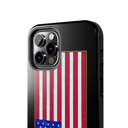 New Glory American Flag (Gold Edge Edition) - Phone Case