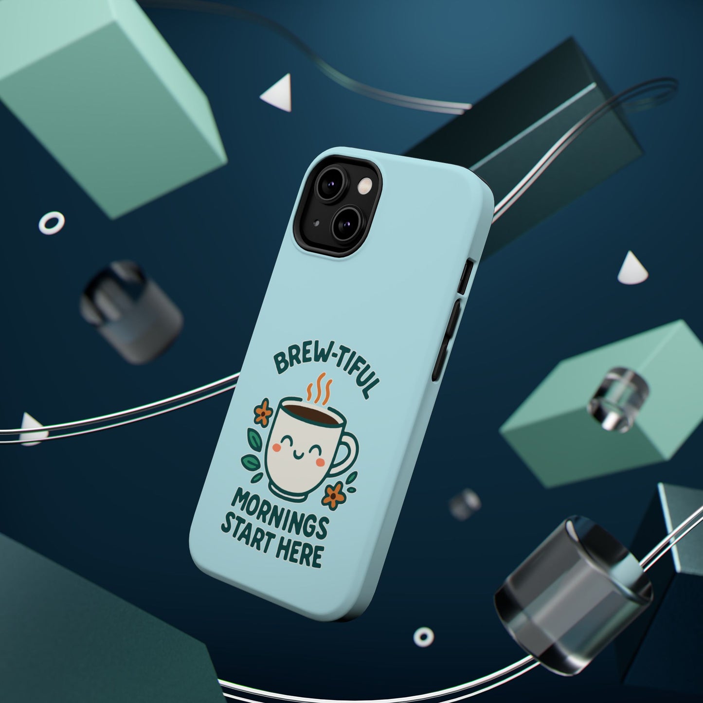 Brew-tiful Mornings Start Here - Magnetic Phone Case