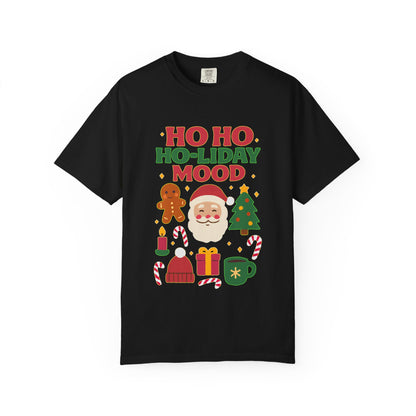 Festive Unisex T-Shirt, Ho Ho Ho-liday Mood, Christmas Shirt, Holiday Wear, Gift for Him/Her, Cozy Season Tee