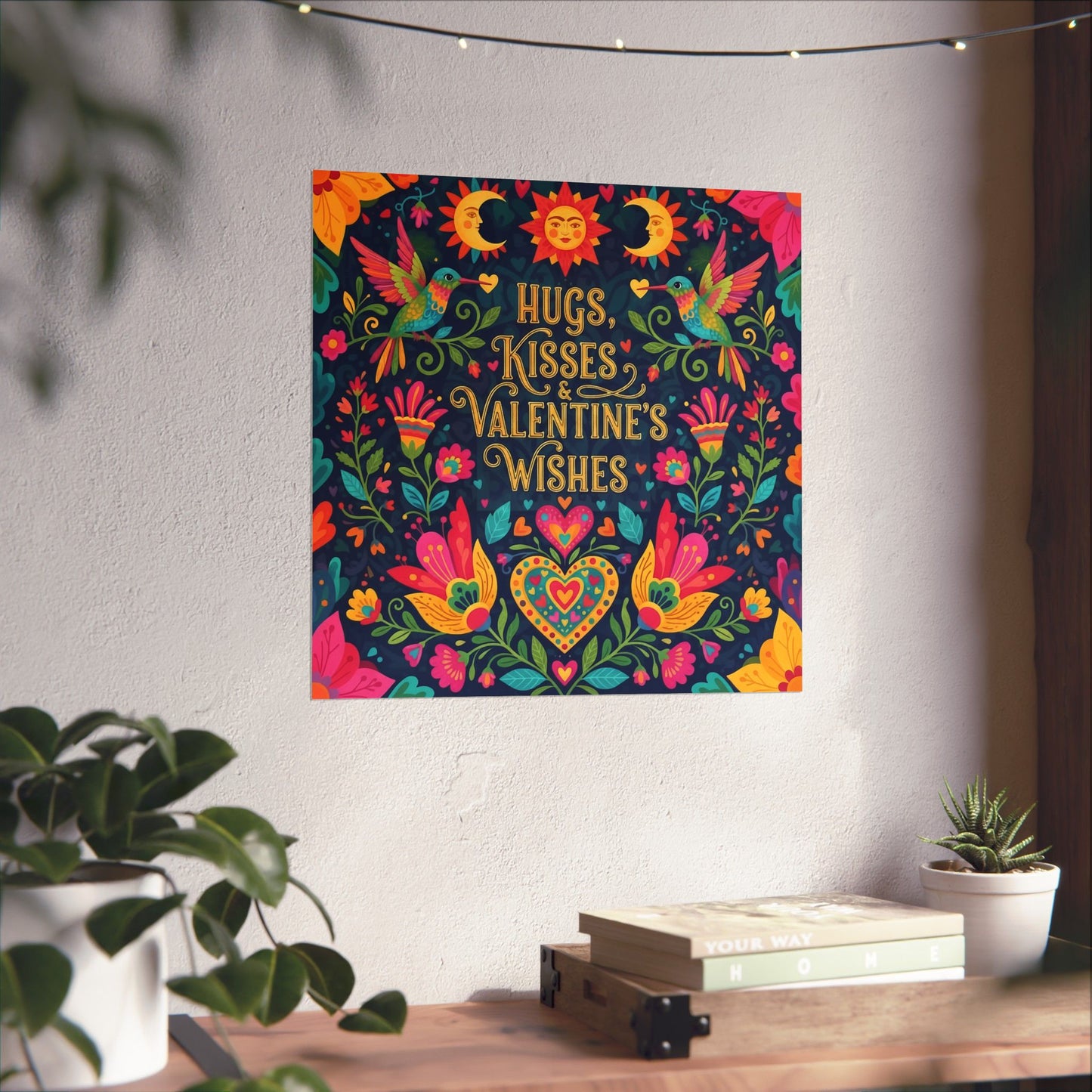 Hugs, Kisses & Valentine's Wishes - Poster