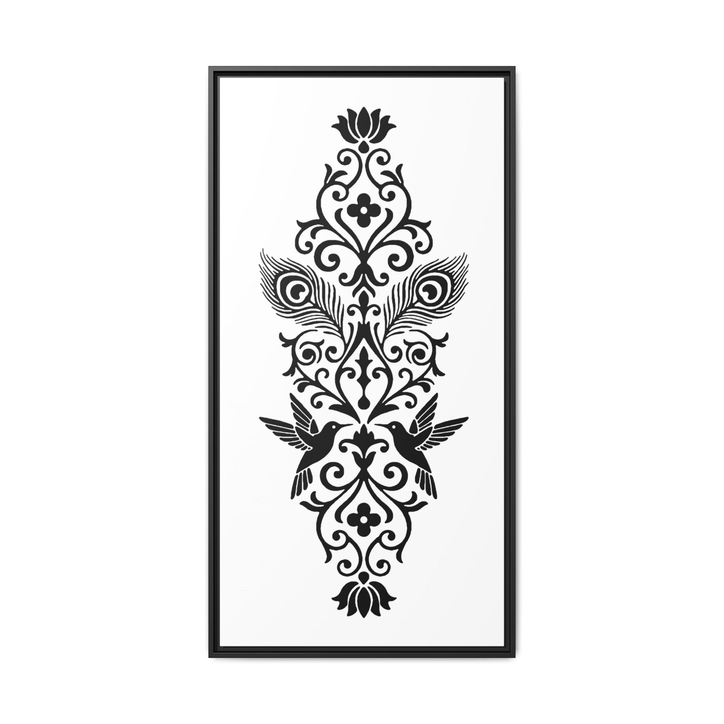 Hummingbird Soulmates - Framed Canvas