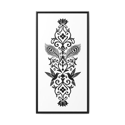 Hummingbird Soulmates - Framed Canvas