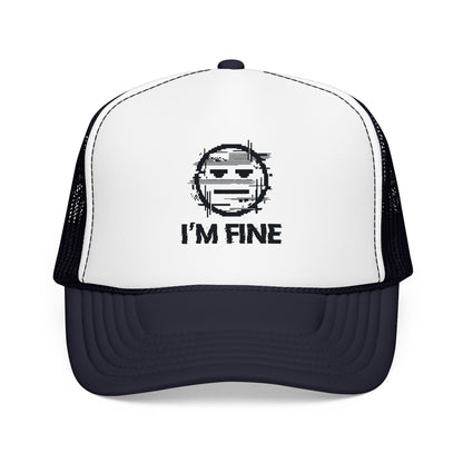 I’m Fine Glitched Smiley - Cap