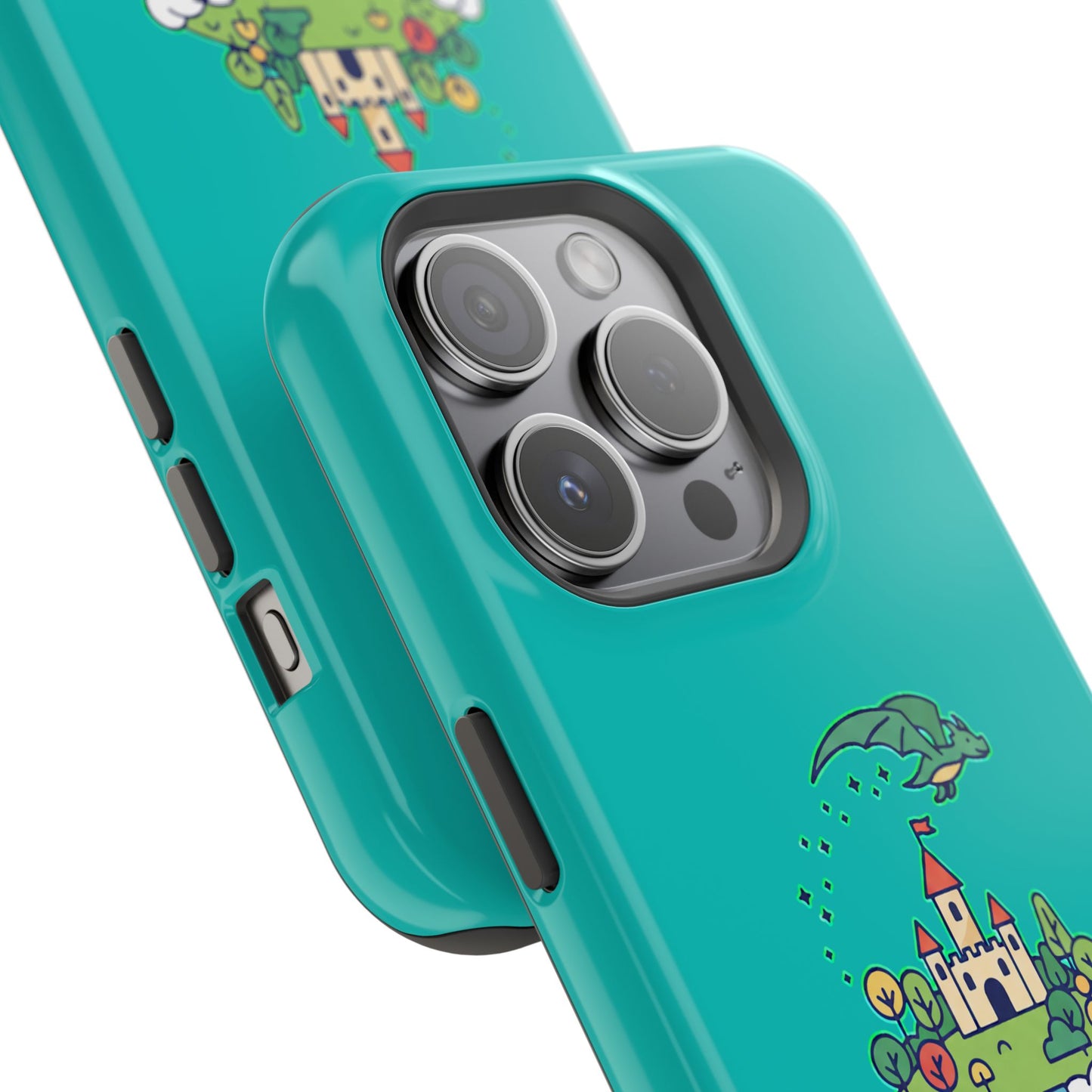 Floating Castle Dragon - Magical Fantasy Island - Magnetic Phone Case