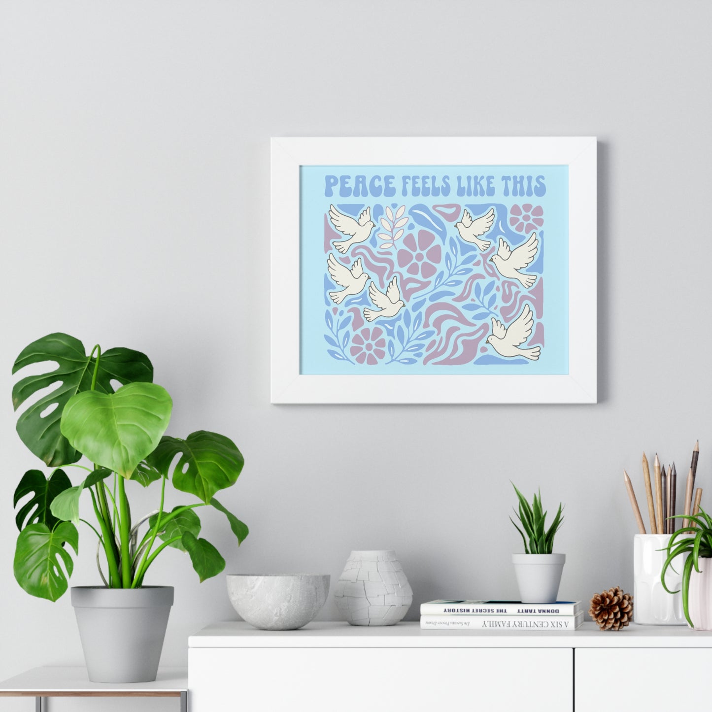 Peace Feels Like This - Framed Poster