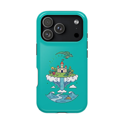 Floating Castle Dragon - Magical Fantasy Island - Magnetic Phone Case