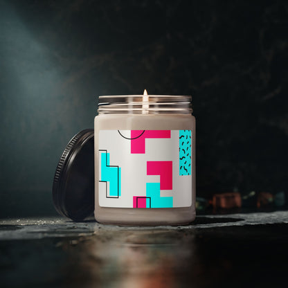 Retro Geometric Vibes - Scented Candle